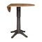 International Concepts Round Round 42 in. Top Dual Drop Leaf Bar Height Pedestal Dining Table in Hickory/Washed Coal, Wood K45-42DPT-27B-6B-2 - alternate 4